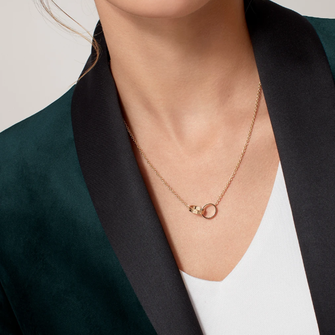 ETERNITY RING NECKLACE | GOLD