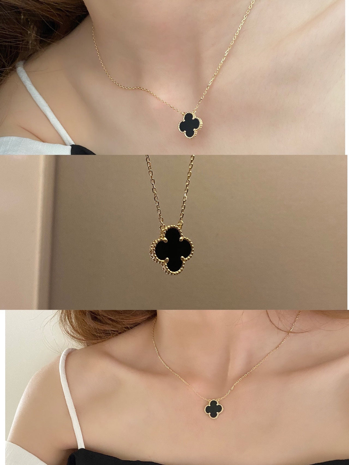 CLOVER NECKLACE | ONYX