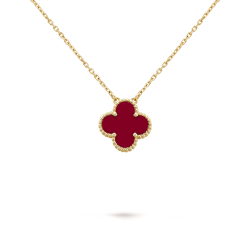 CLOVER NECKLACE | RED GOLD