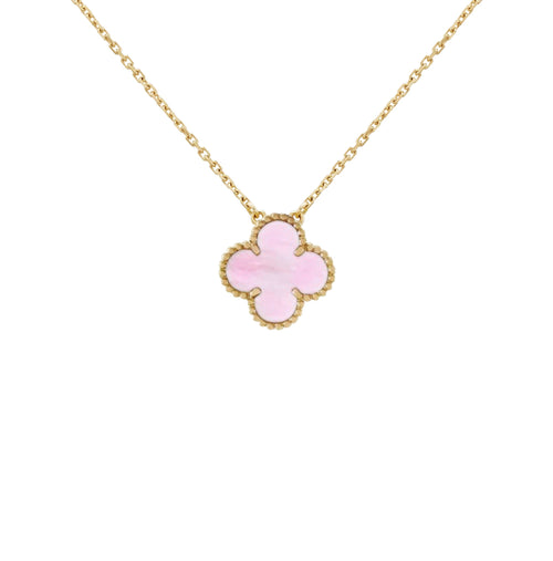 GOLDURA® CLOVER NECKLACE | PINK GOLD