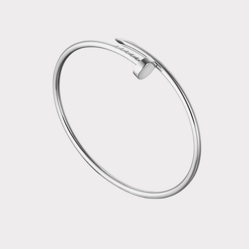 NAIL BRACELET THIN | SILBER