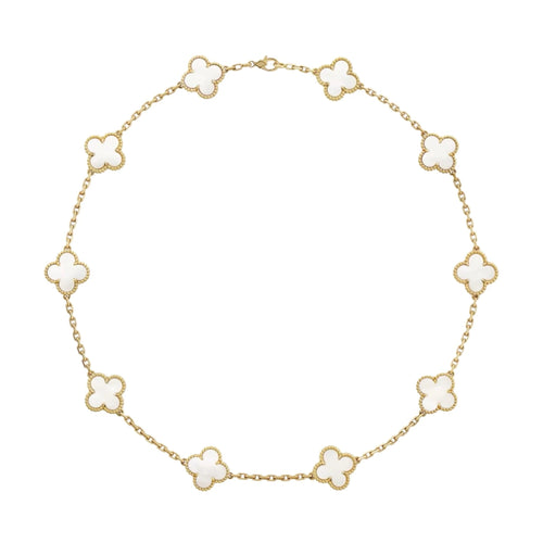 CLOVER NECKLACE 10 | WHITE GOLD