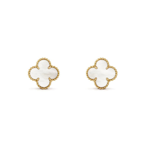 CLOVER EARRINGS | WHITE GOLD