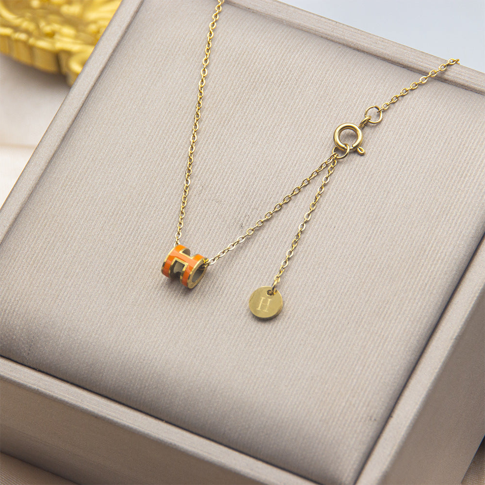 GOLDURA® H ENAMEL NECKLACE