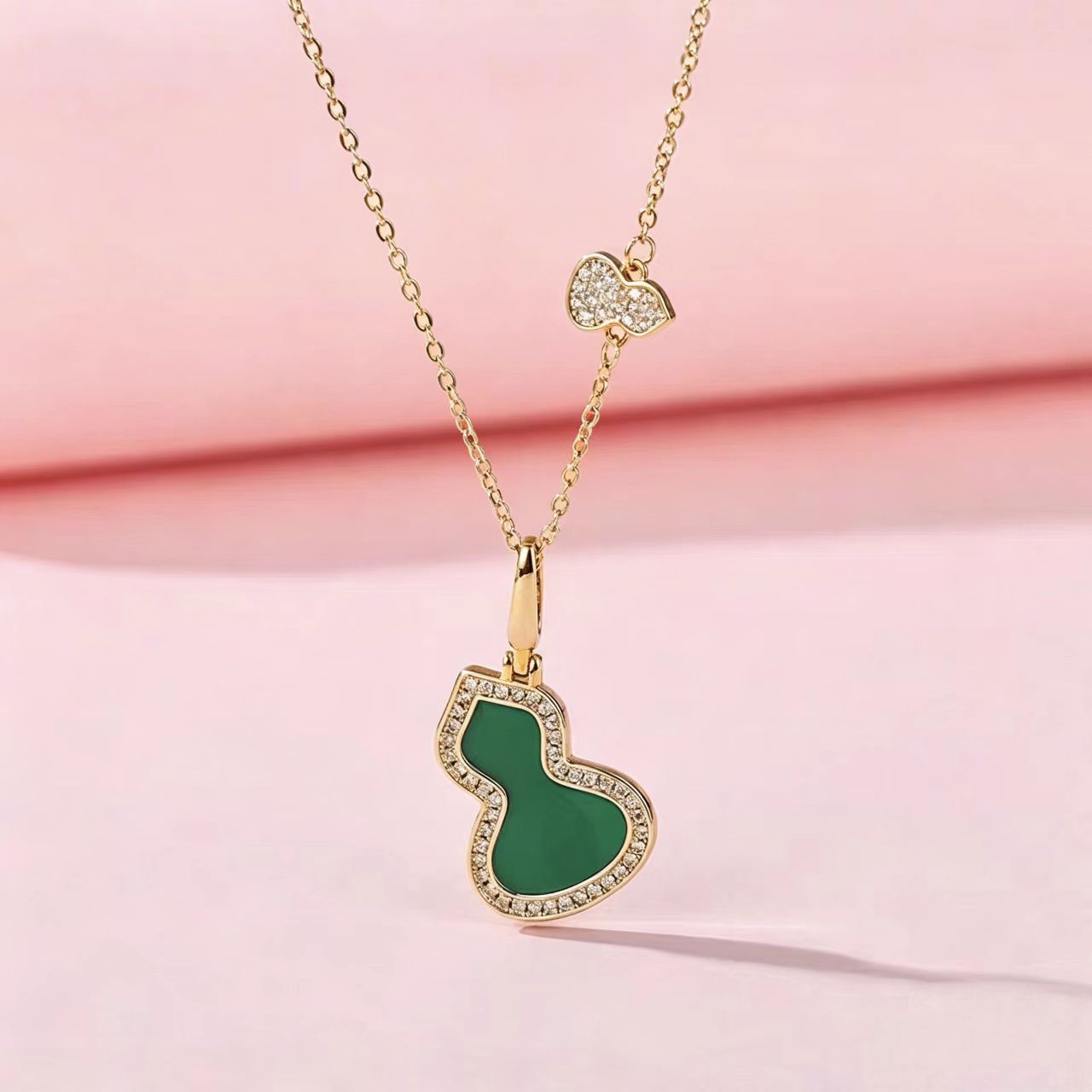 【铜+钛钢链条】葫芦项链轻ins风设计奢时尚高级感气质饰品
