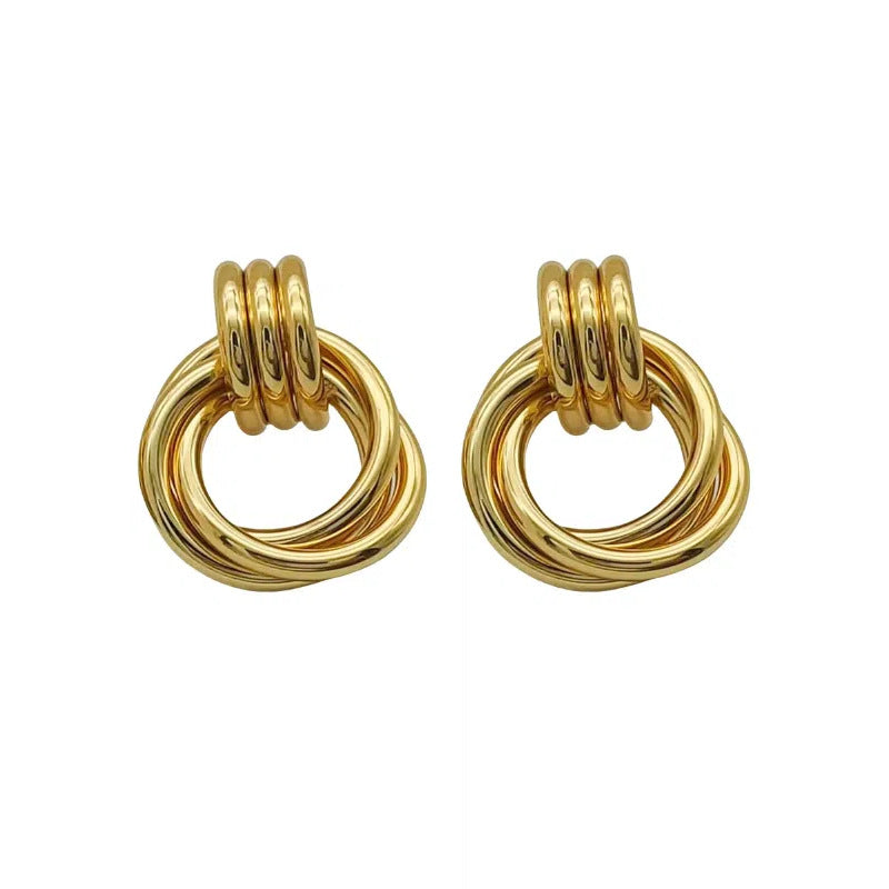 GOLDURA® SCULPTED HOOP EARRINGS