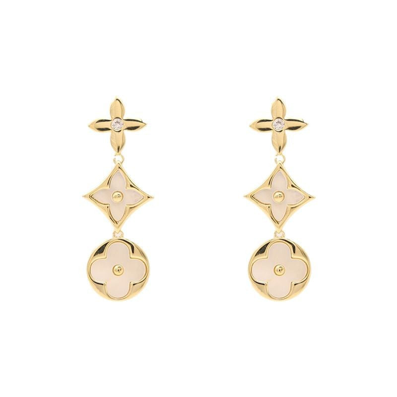 GOLDURA® CLOVER PENDANT EARRINGS