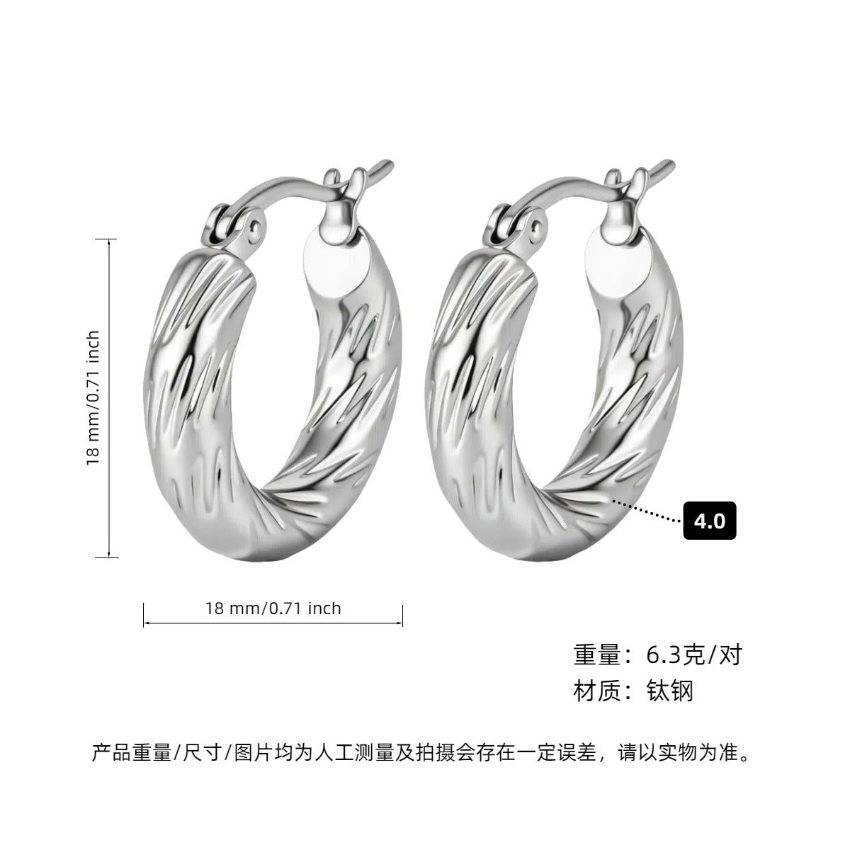 GOLDURA® LUXE C-HOOP EARRINGS