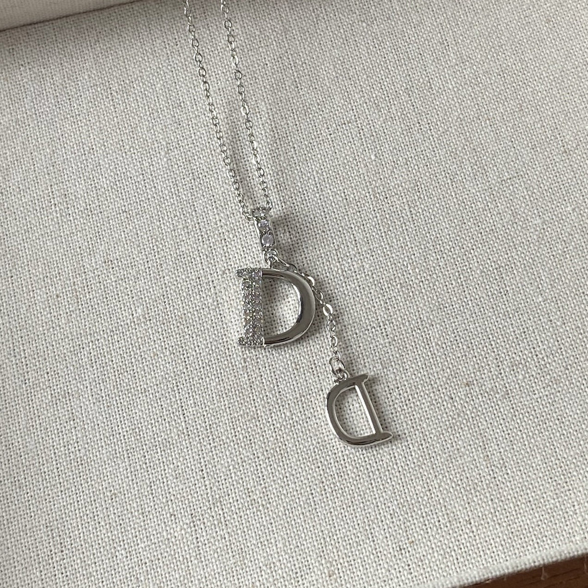 GOLDURA® DOUBLE D PAVÉ NECKLACE