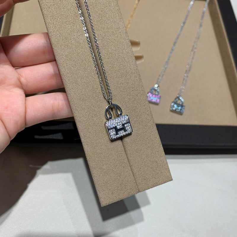 Mini Tote Bag Pendant Necklace