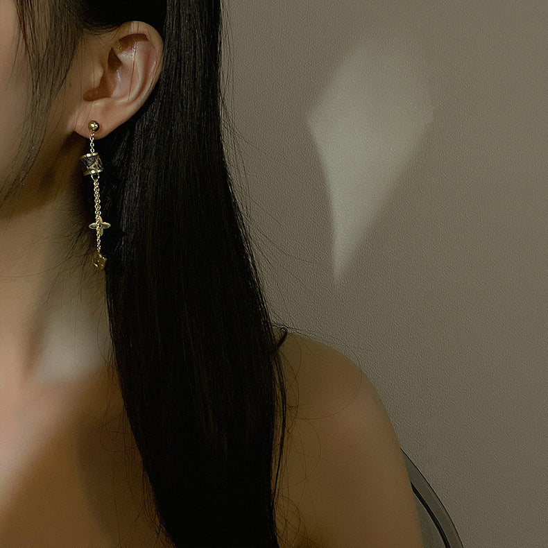 GOLDURA®  Clover Tassel Earrings