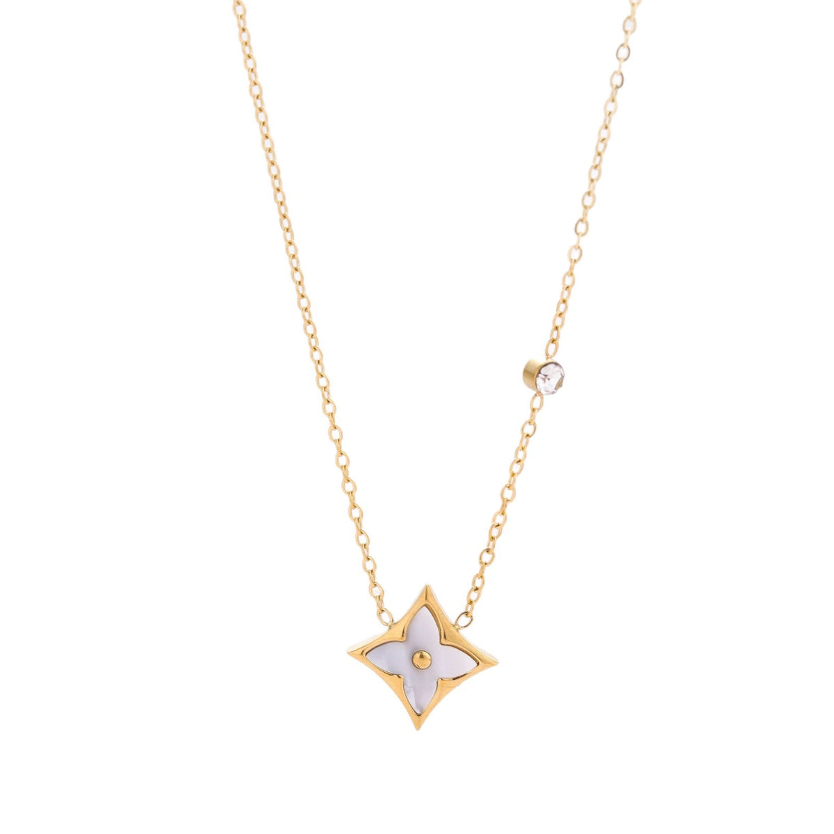 Geometrical Shell Rhombus Pendant