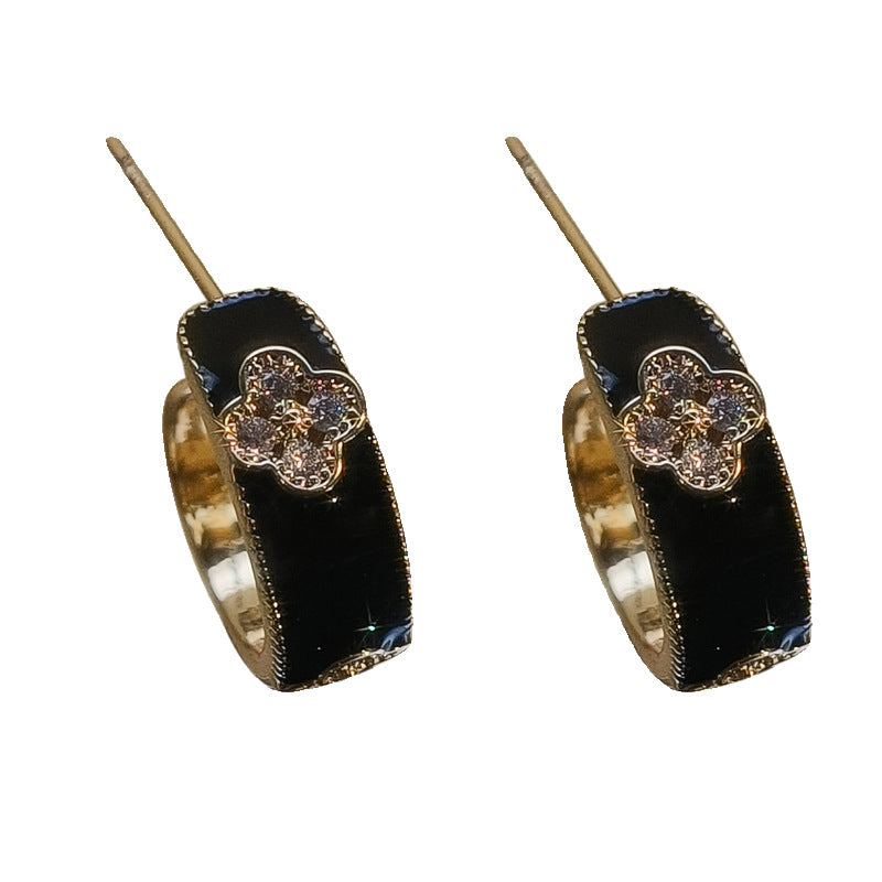 GOLDURA® ENAMEL CLOVER SIGNATURE EARRINGS