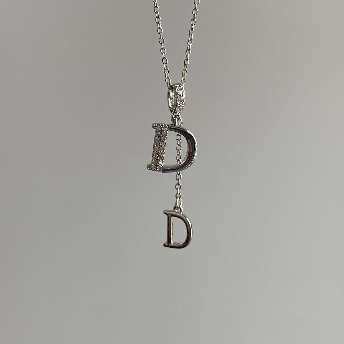 GOLDURA® DOUBLE D PAVÉ NECKLACE