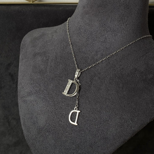 GOLDURA® DOUBLE D PAVÉ NECKLACE