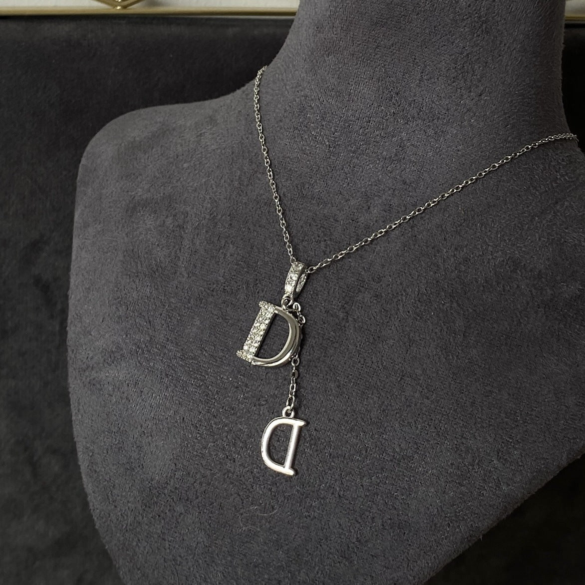 GOLDURA® DOUBLE D PAVÉ NECKLACE
