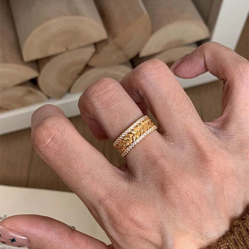GOLDURA® WHEAT GRACE RING