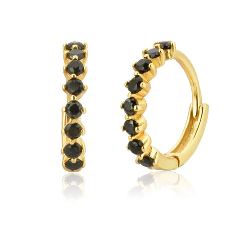 EARRINGS LE CHIC | GOLD ONYX
