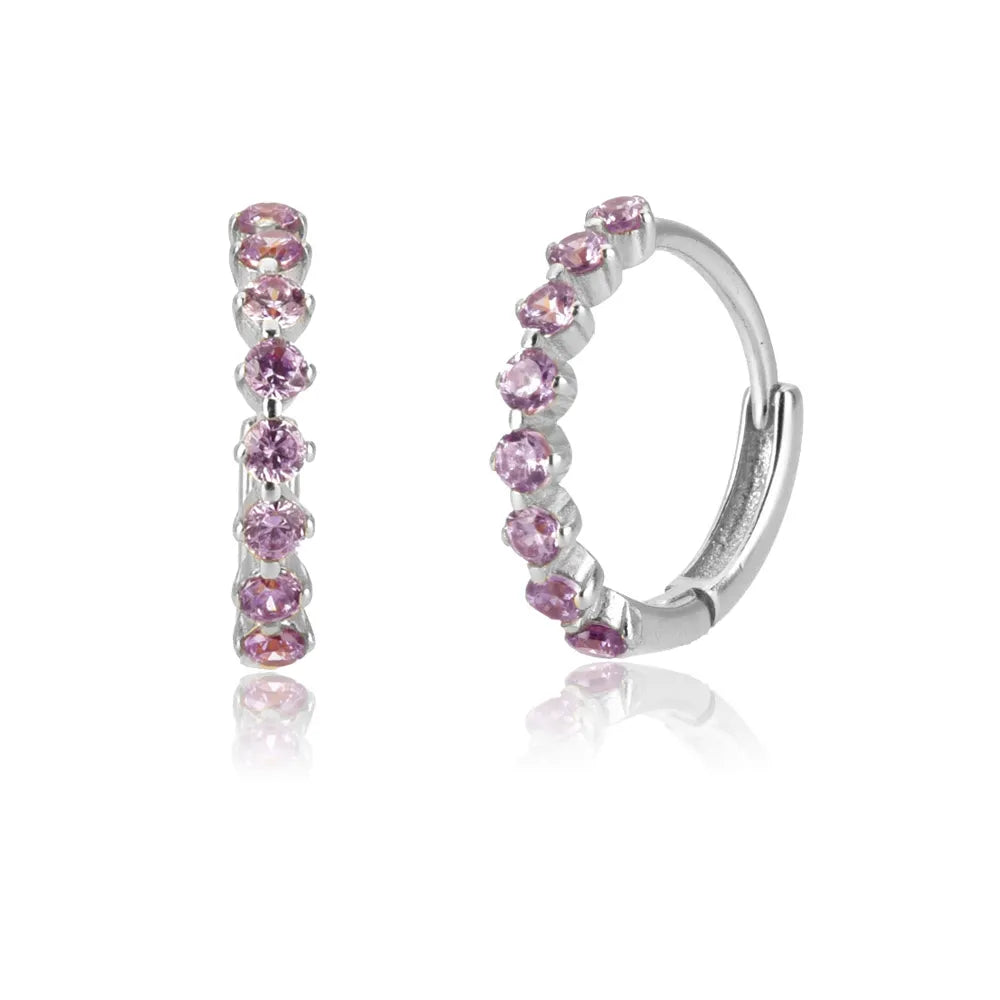 LE CHIC EARRINGS | SILVER AMETHYST QUARTZ