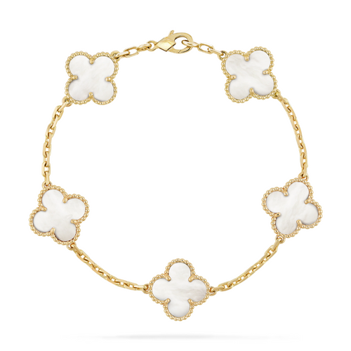 GOLDURA® CLOVER BRACELET | PEARL