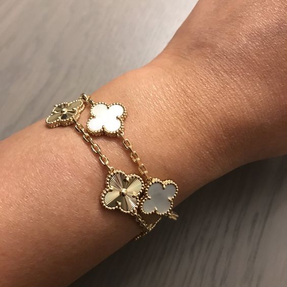 CLOVER DELUXE BRACELET | GOLD