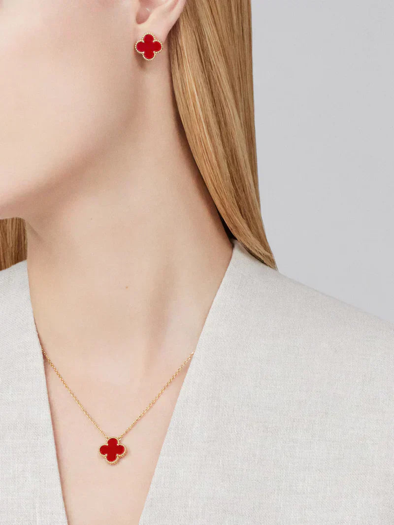 GOLD RED LUXE | CLOVER SET