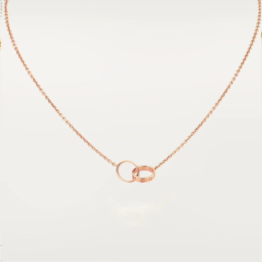 ETERNITY RING HALSKETTE | ROSÉGOLD