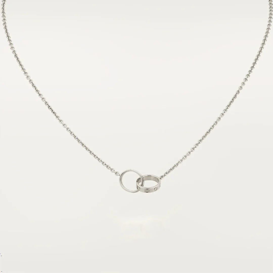 ETERNITY RING NECKLACE | SILVER