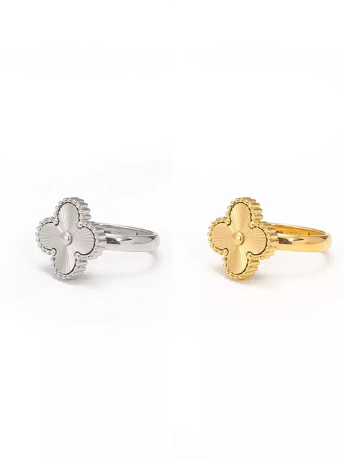 LUCKY CLOVER RING | GOLD & SILVER