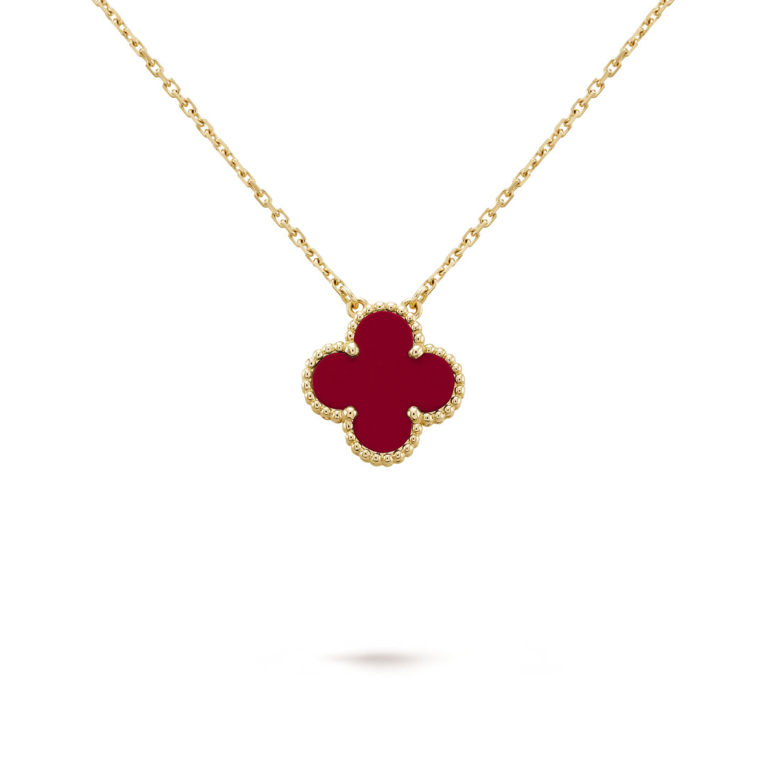 CLOVER NECKLACE | RED GOLD