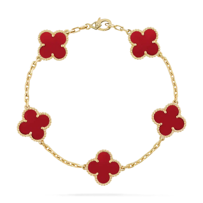 GOLDURA® CLOVER BRACELET | RUBY