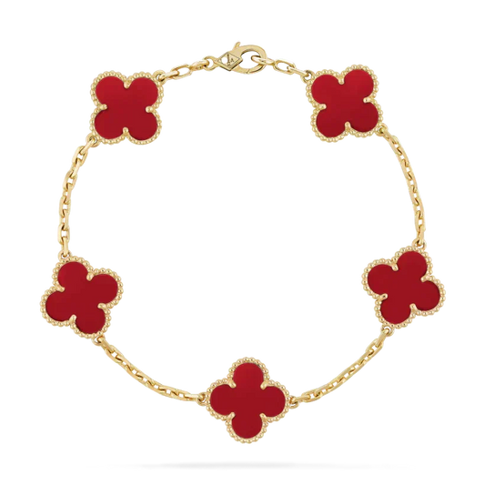 GOLDURA® CLOVER BRACELET | RUBY