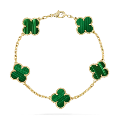 GOLDURA®CLOVER BRACELET | EMERALD