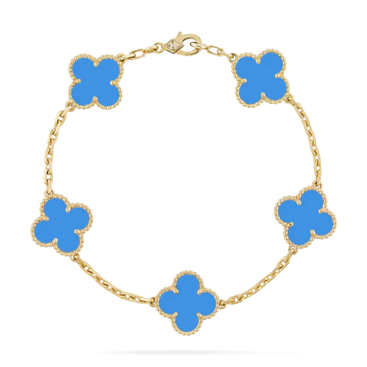 GOLDURA® CLOVER BRACELET | ROYAL BLUE