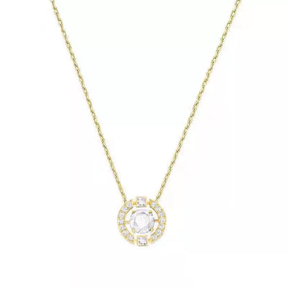 GOLDURA® DANCING HEART BLUE GEM NECKLACE