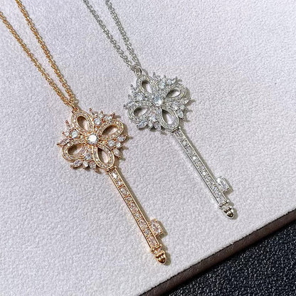 GOLDURA® SNOWFLAKE KEY PENDANT NECKLACE