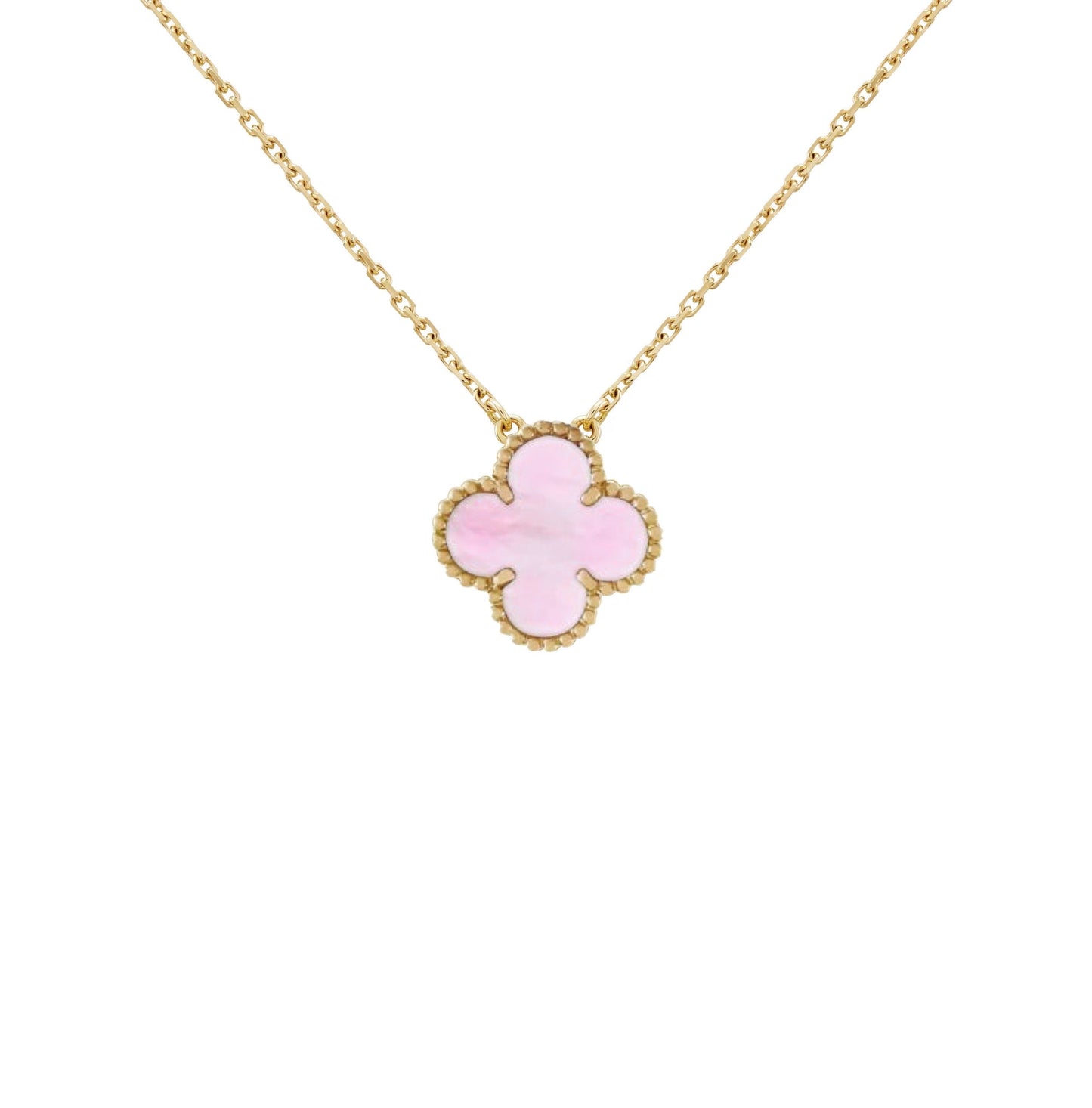 GOLDURA® CLOVER NECKLACE | PINK GOLD