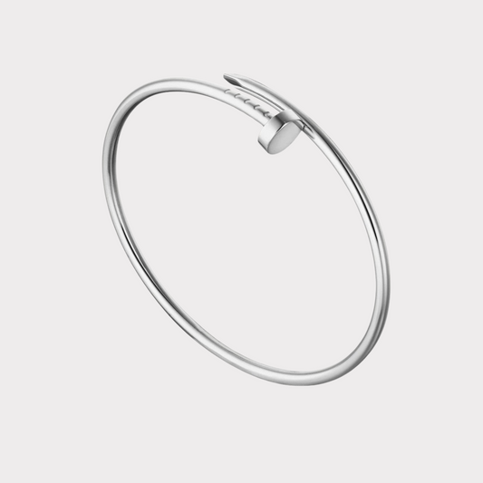 NAIL BRACELET THIN | SILBER