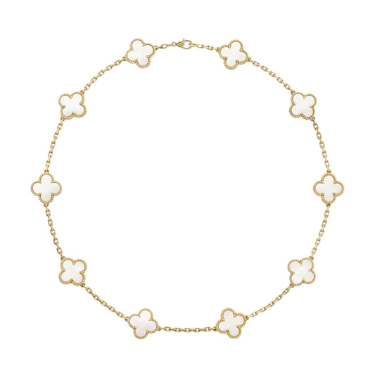 CLOVER NECKLACE 10 | WHITE GOLD