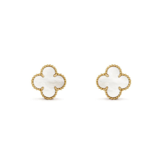 CLOVER EARRINGS | WHITE GOLD