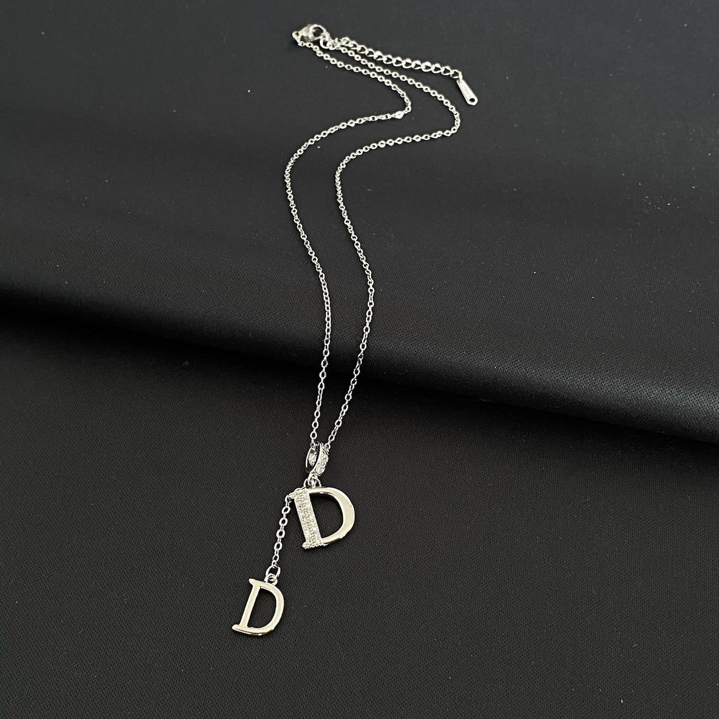 GOLDURA® DOUBLE D PAVÉ NECKLACE