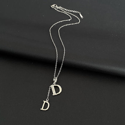 GOLDURA® DOUBLE D PAVÉ NECKLACE