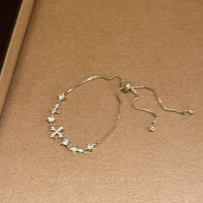 Pavé Cross Slider Bracelet