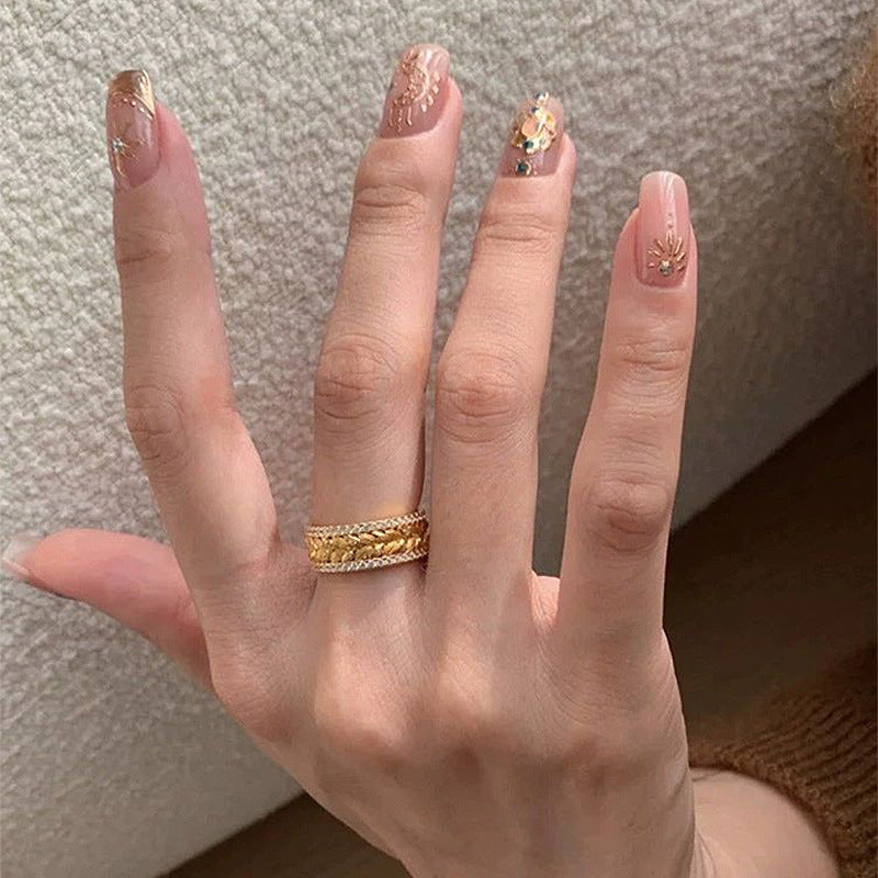 GOLDURA® WHEAT GRACE RING