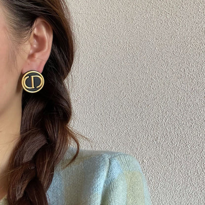 GOLDURA® VINTAGE MONOGRAM STUD EARRINGS