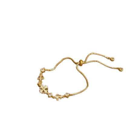 Pavé Cross Slider Bracelet