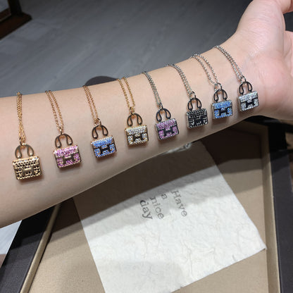 Mini Tote Bag Pendant Necklace