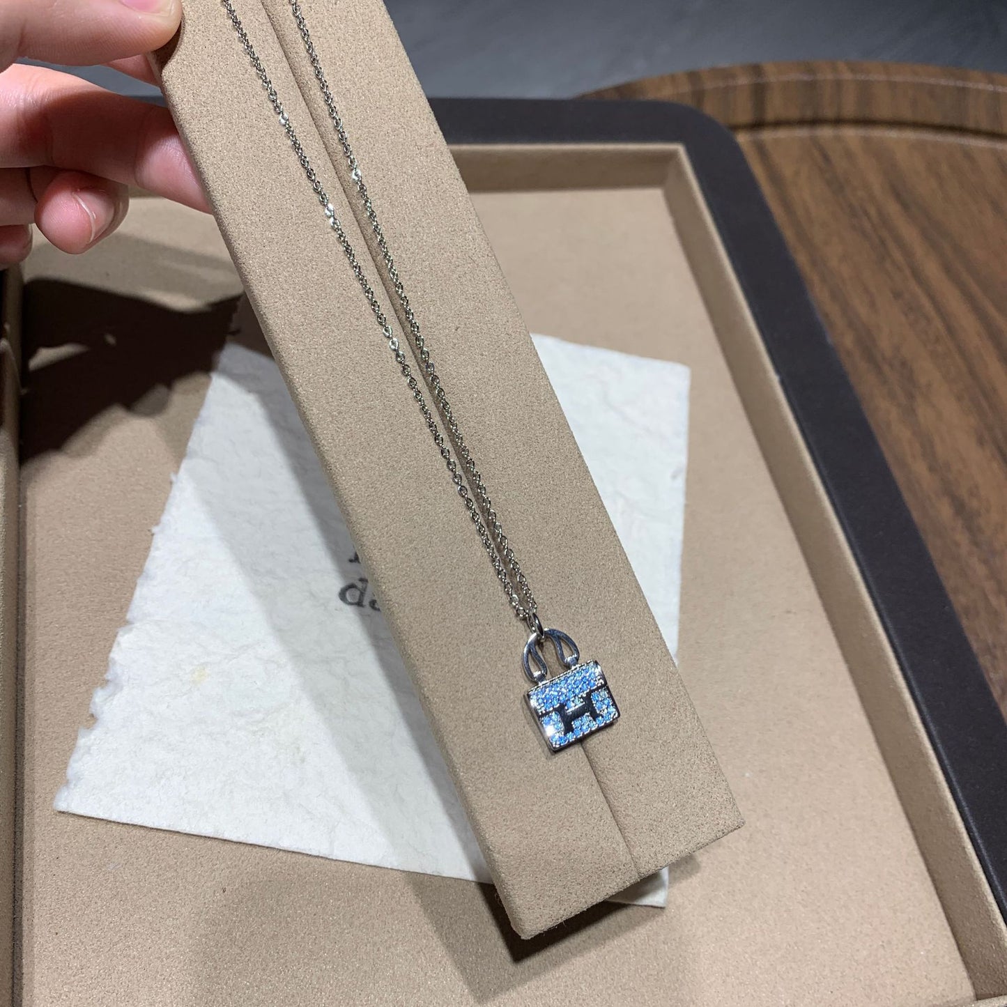 Mini Tote Bag Pendant Necklace