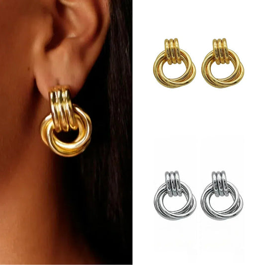 GOLDURA® SCULPTED HOOP EARRINGS
