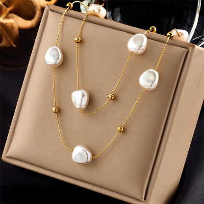 Layered Sunburst & Cross Pendant Necklace